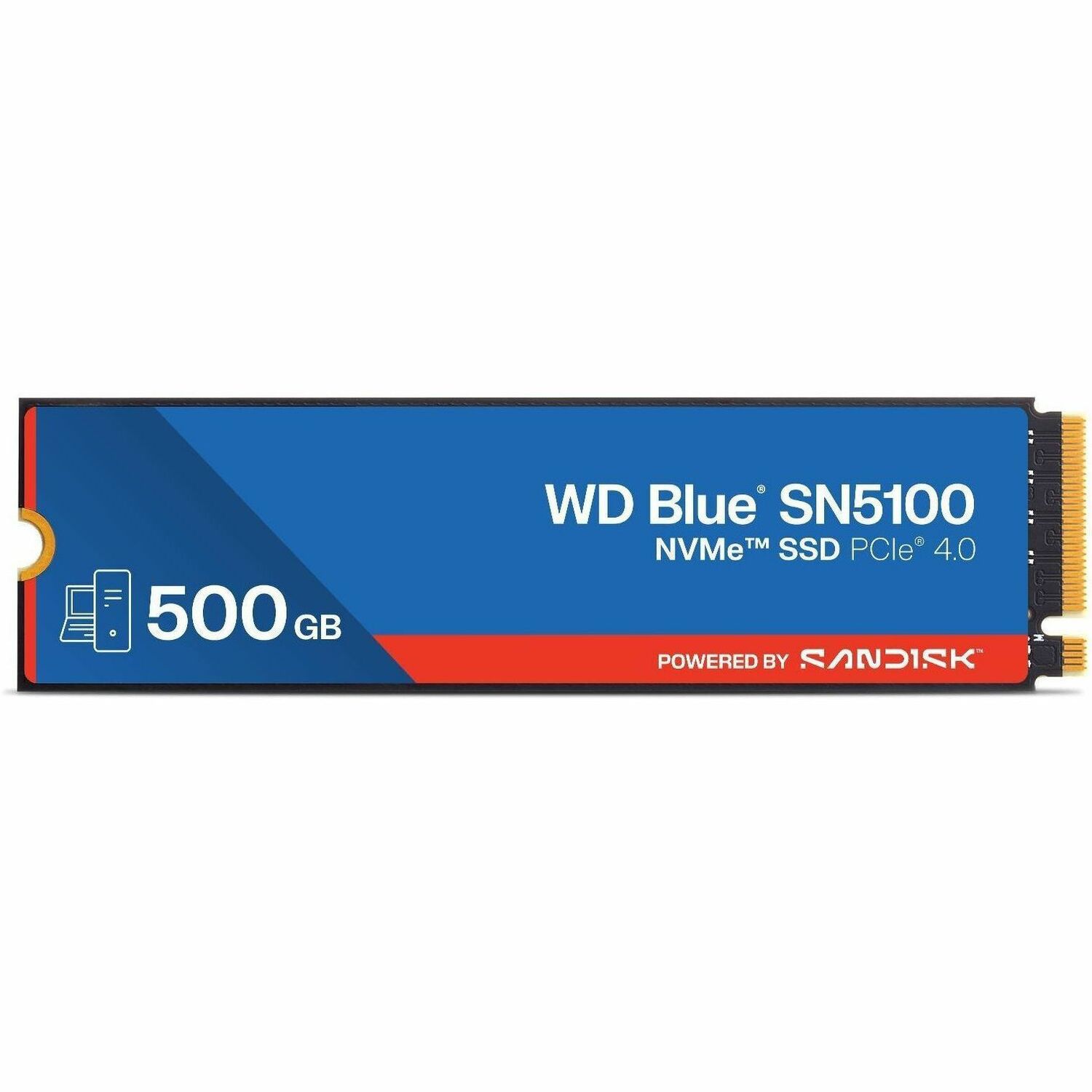 Western Digital SanDisk WD Blue SN5100 500 GB M.2 Pci Express 4.0 NVMe QLC 3D Nand ** New Retail **