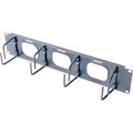 Horizontal Cable Organizer 2U w/pass through holes