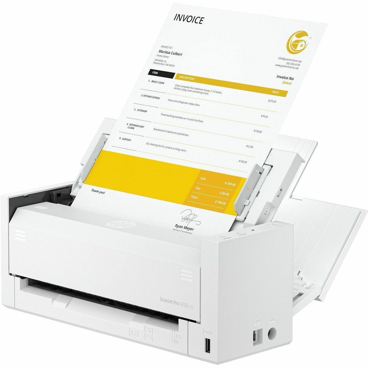 HP ScanJet Pro 4200 s1 Sheetfed Scanner - 600 x 600 dpi Optical
