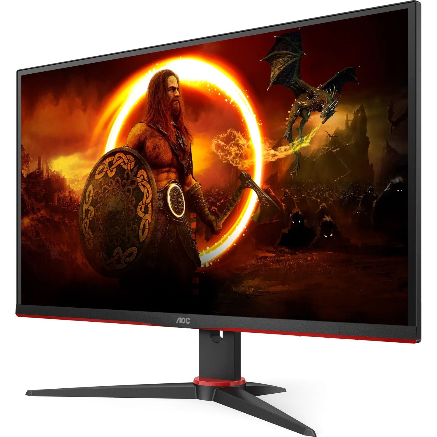 AOC AGON 27G2SPAE/BK 27" Class Full HD Gaming LCD Monitor - 16:9 - Black/Red