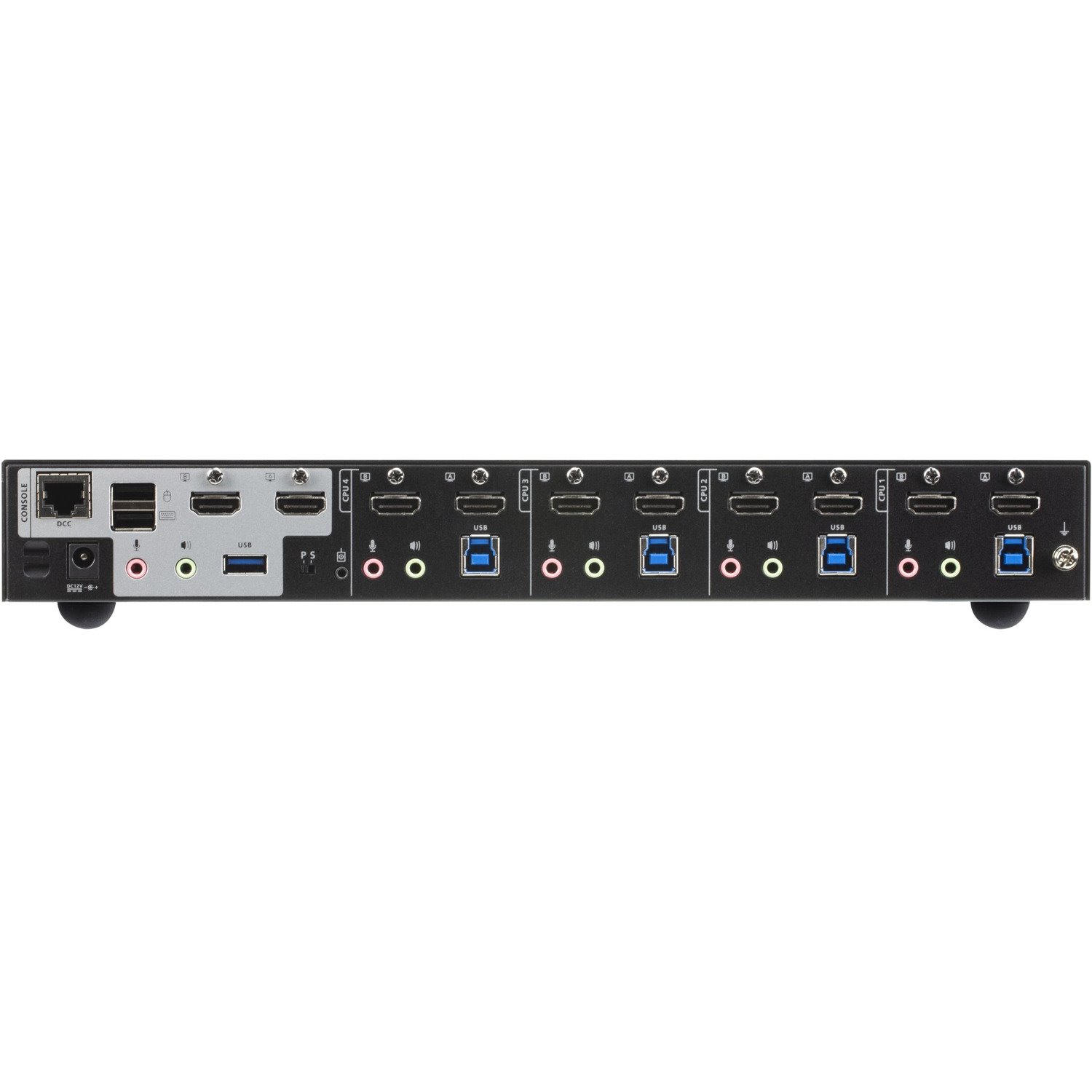 ATEN 4-Port USB 3.0 4K HDMI Dual Display KVMP Switch