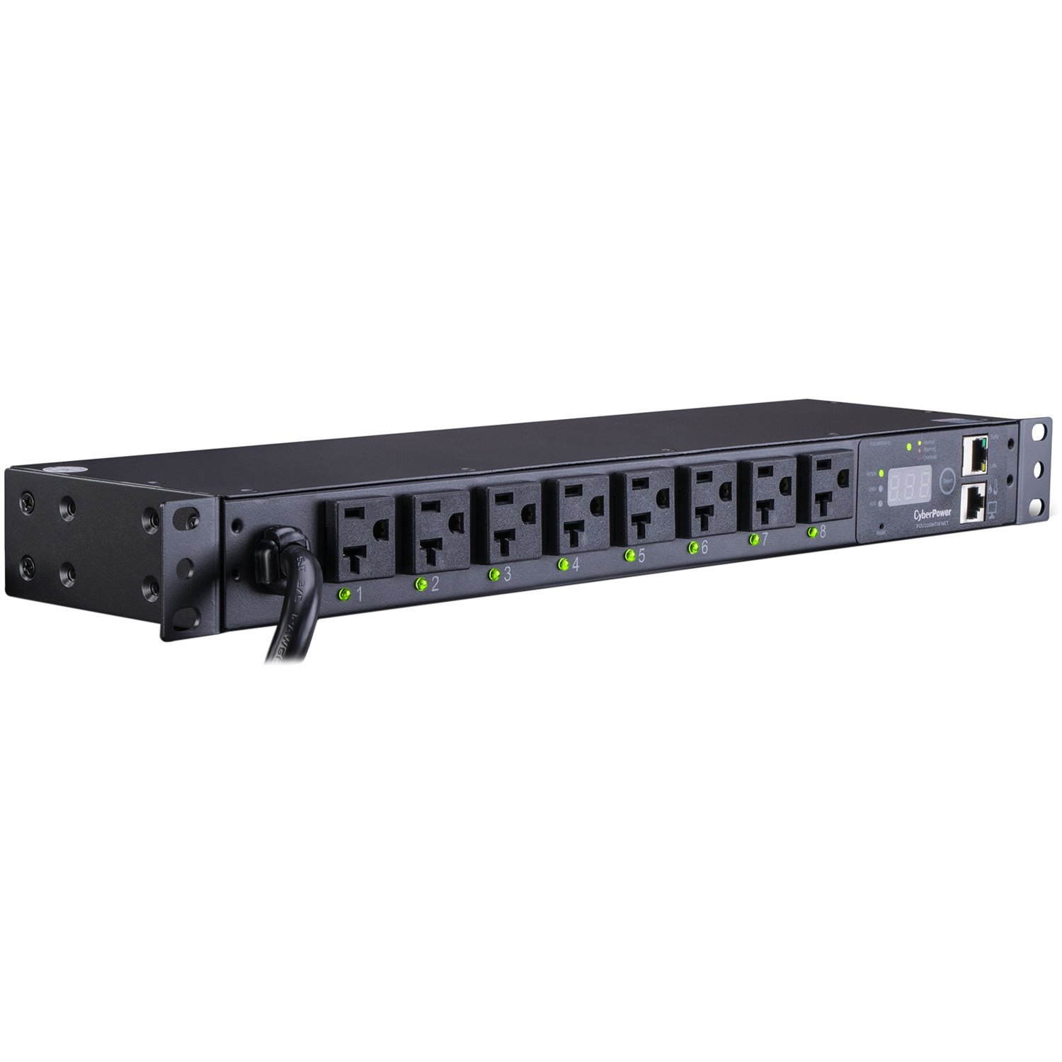 CyberPower Switched PDU RM 1U PDU20SWT8FNET 20A 8-Outlet