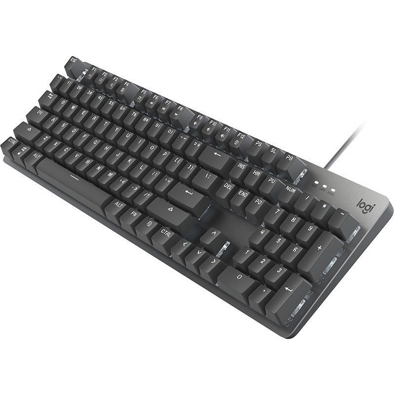 Logitech K845ch Mechanical Illuminated Corded Aluminum Keyboard (Cherry Blue) - Brown Box