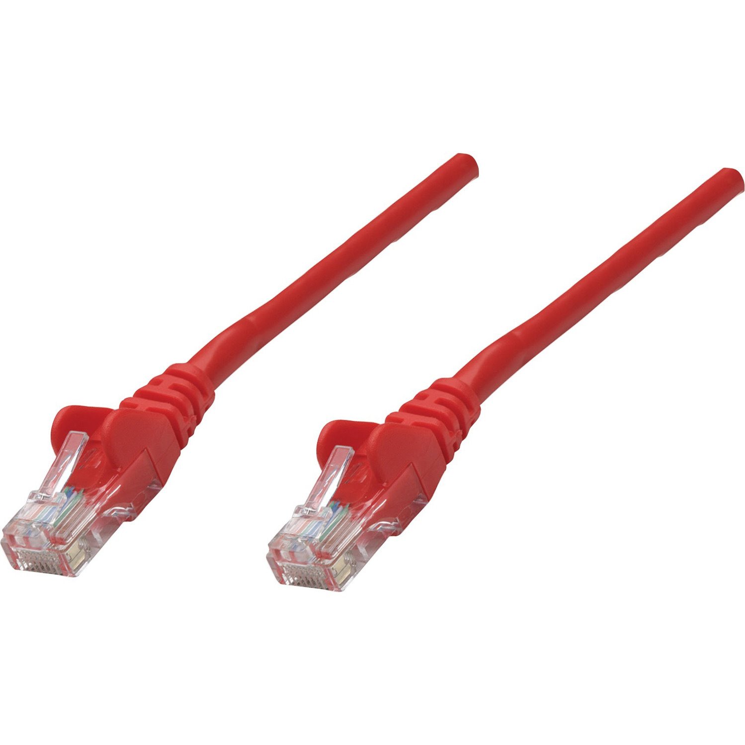 Intellinet Network Solutions Cat5e UTP Network Patch Cable, 100 ft (30 m), Red