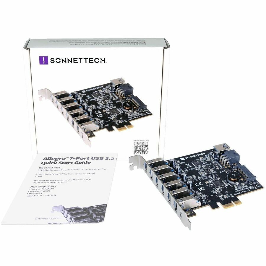 Sonnet Technologies Allegro Usb-A 3.2 5G 7Port Card