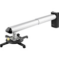 StarTech.com Universal Projector Wall Mount, Short/Ultra Short Throw, Adjustable 16.5-27.7" From Wall, 33lb/15kg, Tilt/Swivel/Rotate, TAA