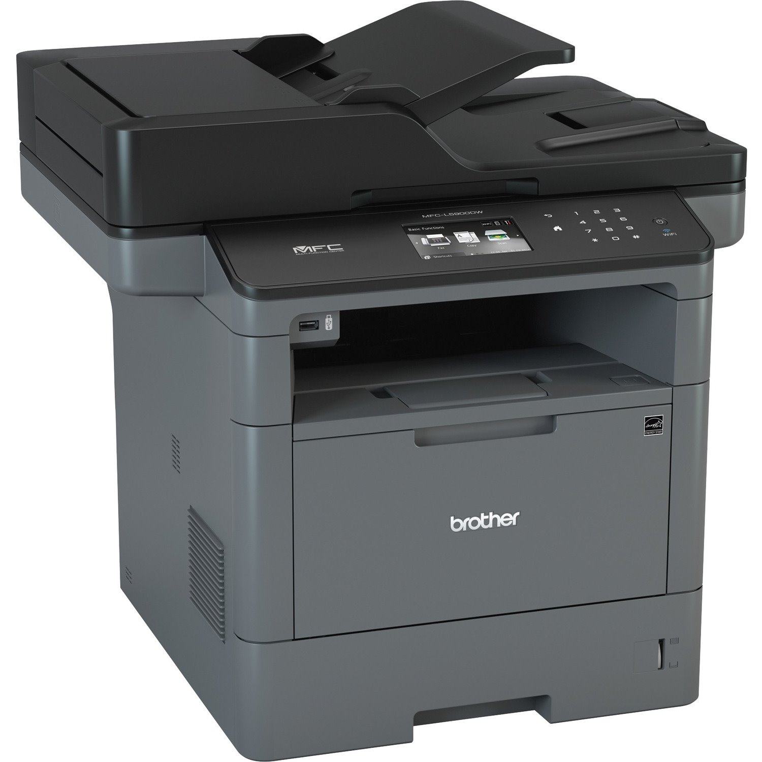 Brother MFC-L5900DW Laser Multifunction Printer - Monochrome - Duplex