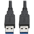 Eaton Tripp Lite Series USB 3.0 SuperSpeed A to A Cable for USB 3.0 All-in-One Keystone/Panel Mount Couplers (M/M), Black, 6 ft. (1.8 m)