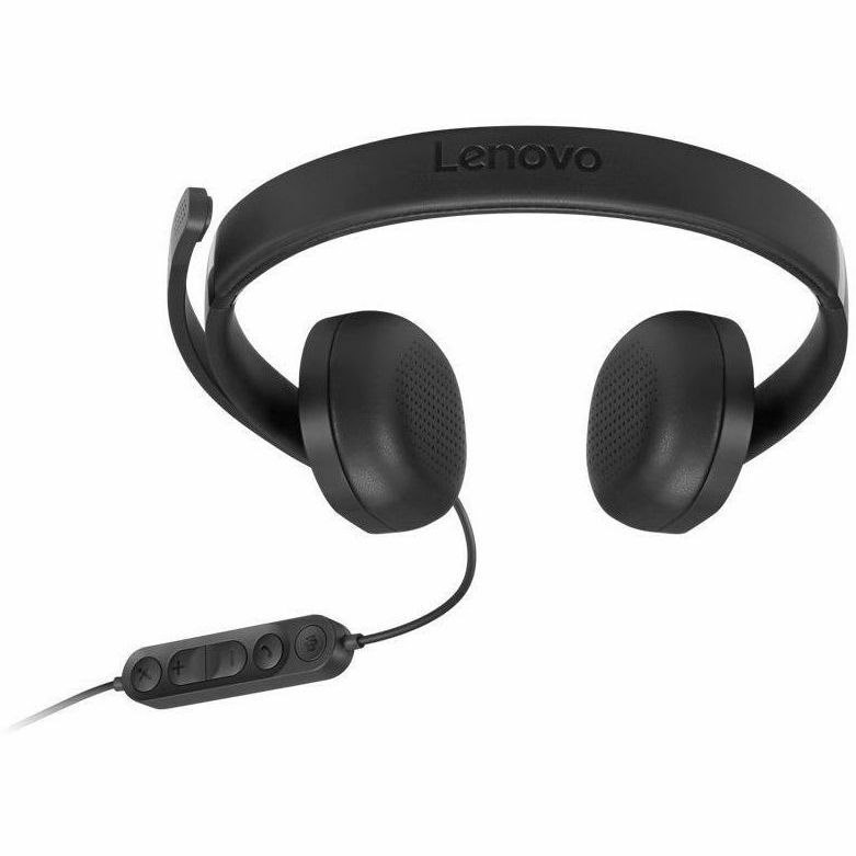 Lenovo Wired Over-the-head Stereo Headset - Black