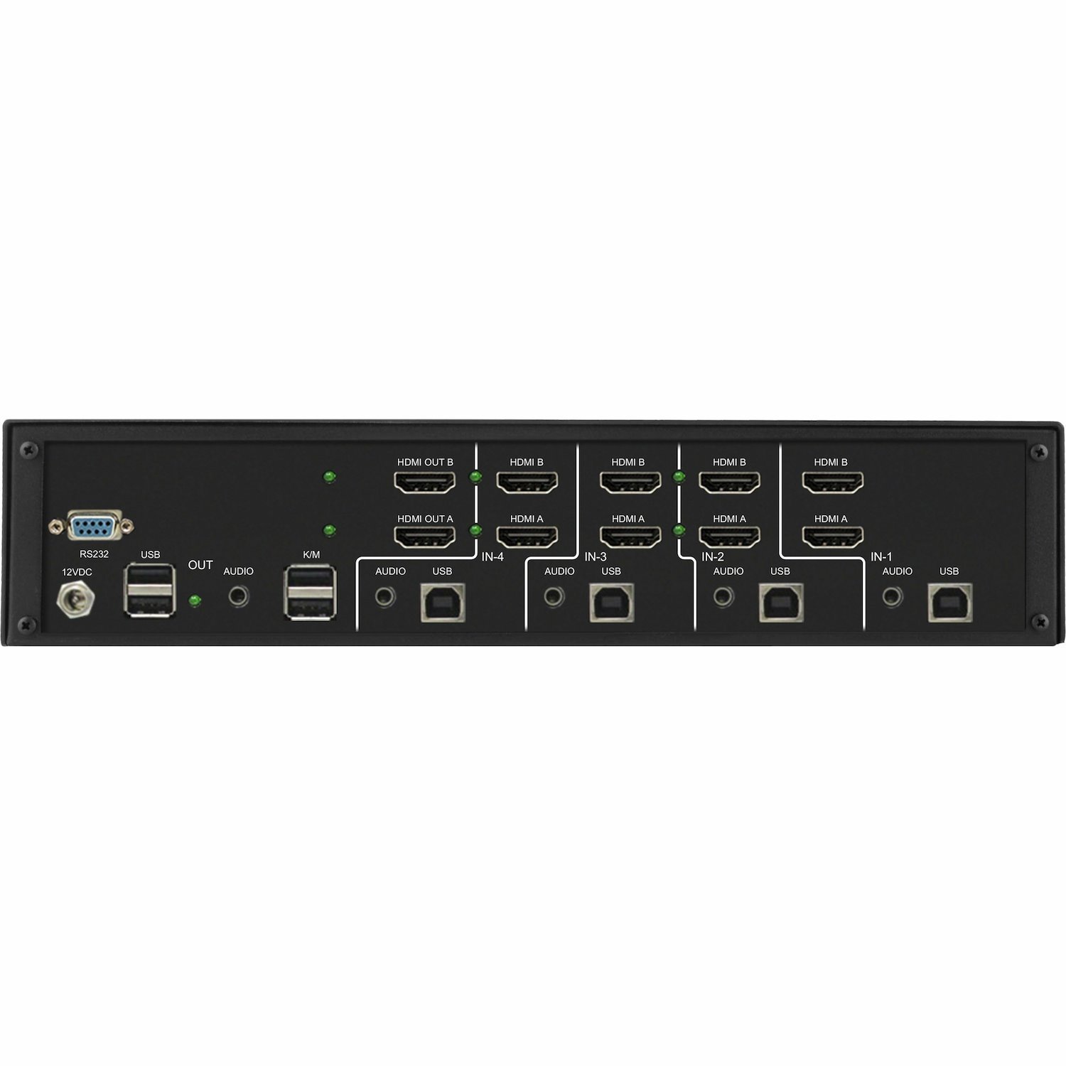 Black Box 4K60 HDMI Dual-Head KVM Switch - 4 Port