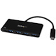 StarTech.com 4 Port USB C Hub with 4x USB Type-A (USB 3.0 SuperSpeed 5Gbps) - 60W Power Delivery Passthrough - Portable C to A Adapter Hub