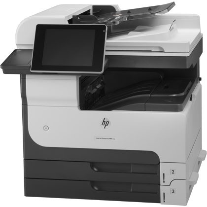 HP LaserJet M725DN Laser Multifunction Printer-Monochrome-Copier/Scanner-41 ppm Mono Print-1200x1200 Print-Automatic Duplex Print-200000 Pages Monthly-600 sheets Input-Color Scanner-600 Optical Scan-Gigabit Ethernet Ethernet