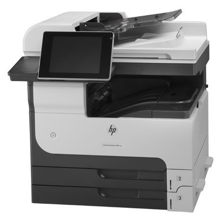 HP LaserJet M725DN Laser Multifunction Printer-Monochrome-Copier/Scanner-41 ppm Mono Print-1200x1200 Print-Automatic Duplex Print-200000 Pages Monthly-600 sheets Input-Color Scanner-600 Optical Scan-Gigabit Ethernet Ethernet