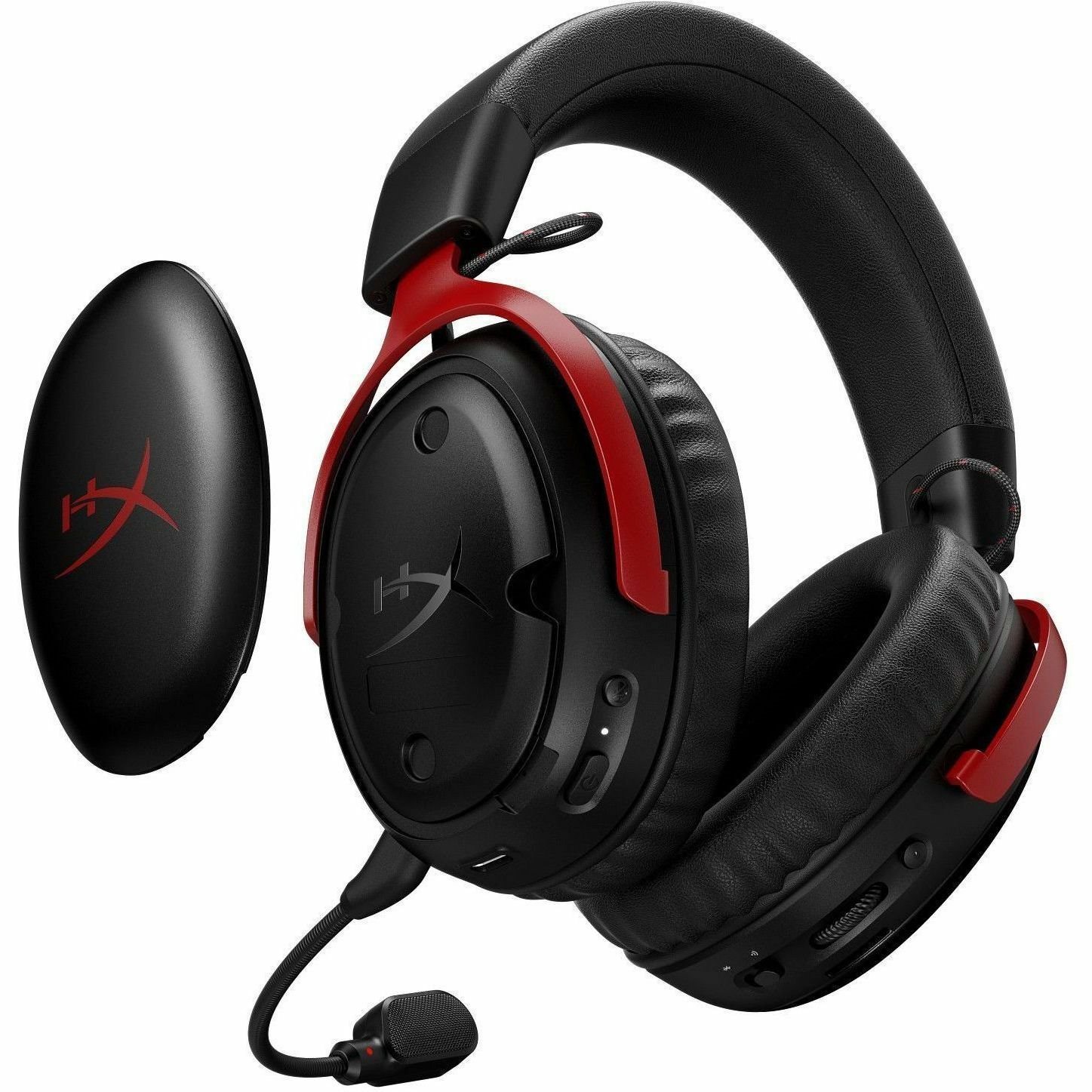 HP HyperX Cloud III S Wireless Over-the-head, Over-the-ear Stereo Gaming Headset - Black, Red