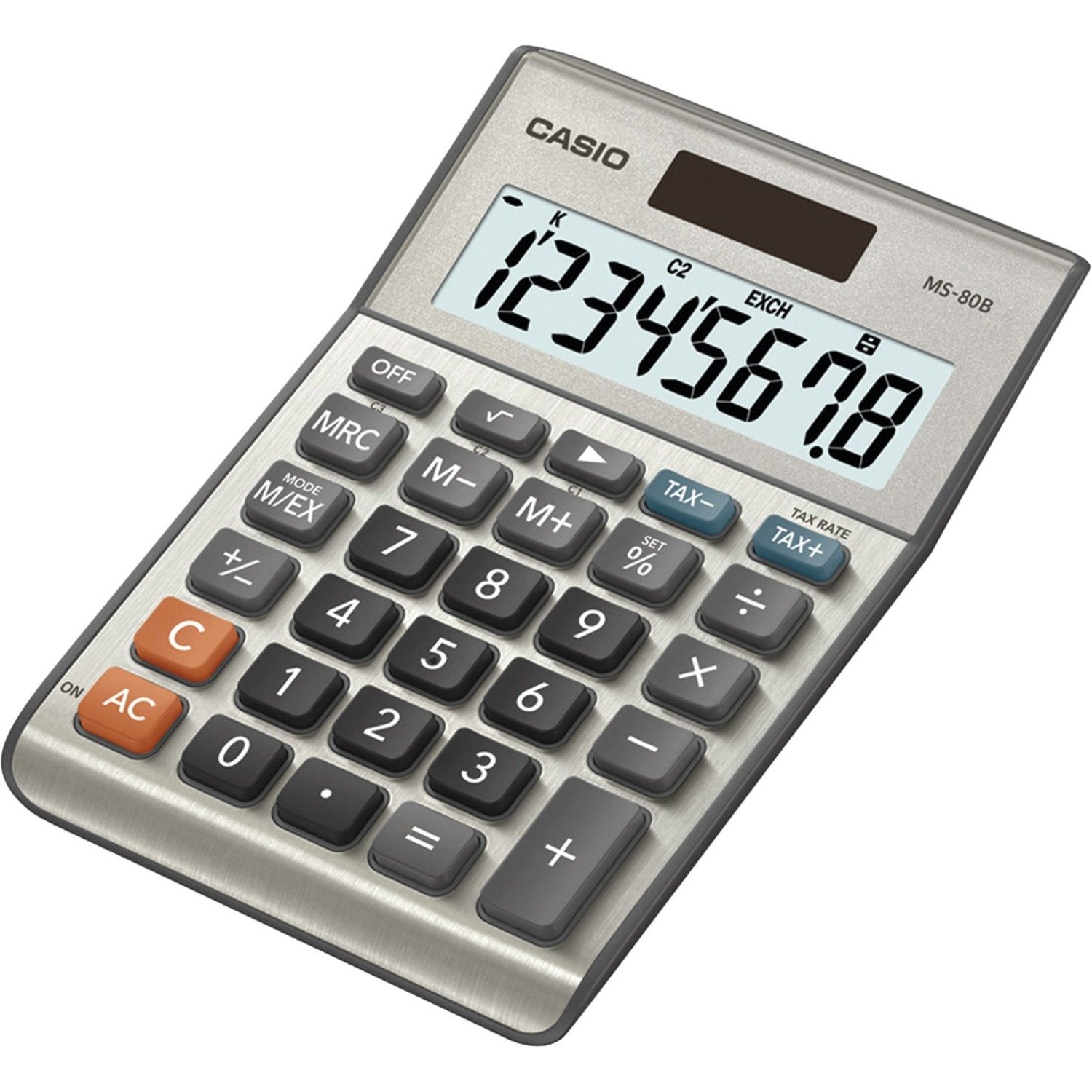 Casio MS-80S-S-IH Desktop Basic Calculator