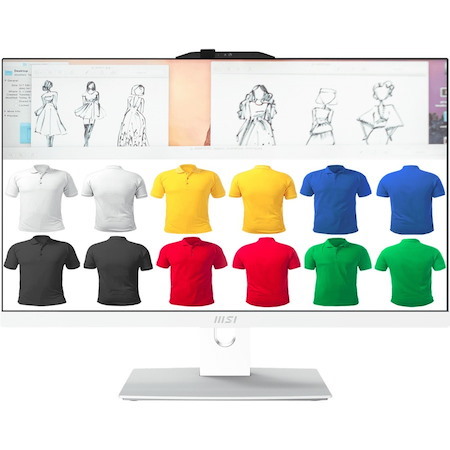 MSI Modern AM242TP 12M-055US All-in-One Computer - Intel Core i7 12th Gen i7-1260P - 16 GB - 512 GB SSD - 23.8" Full HD Touchscreen - Desktop