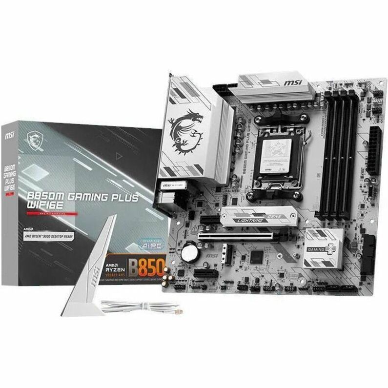 MSI B850M GAMING PLUS WIFI6E Gaming Desktop Motherboard - AMD B850 Chipset - Socket AM5 - Micro ATX