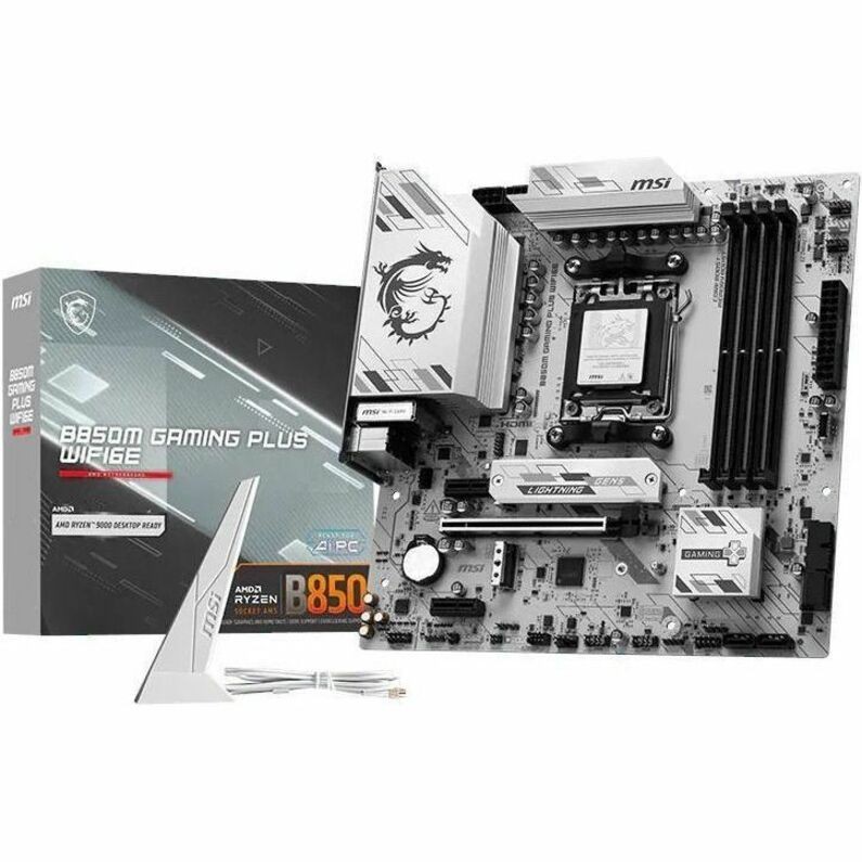MSI B850M GAMING PLUS WIFI6E Gaming Desktop Motherboard - AMD B850 Chipset - Socket AM5 - Micro ATX