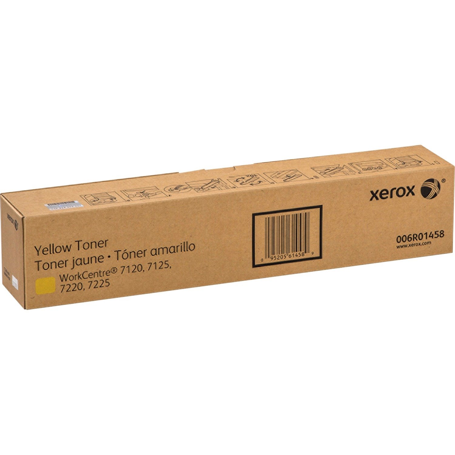 Xerox Genuine WorkCentre&reg; 7200i Series, WorkCentre&reg; 7120/7125, 7220/7225, Yellow Toner Cartridge