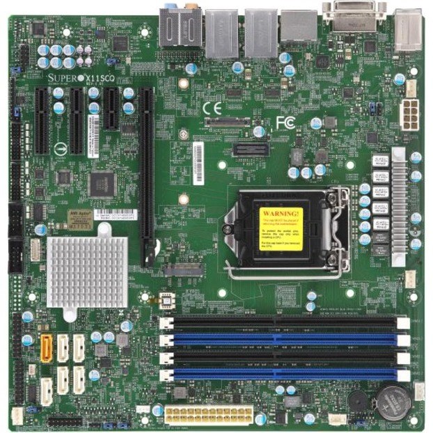 Supermicro X11SCQ Desktop Motherboard - Intel Q370 Chipset - Socket H4 LGA-1151 - Micro ATX