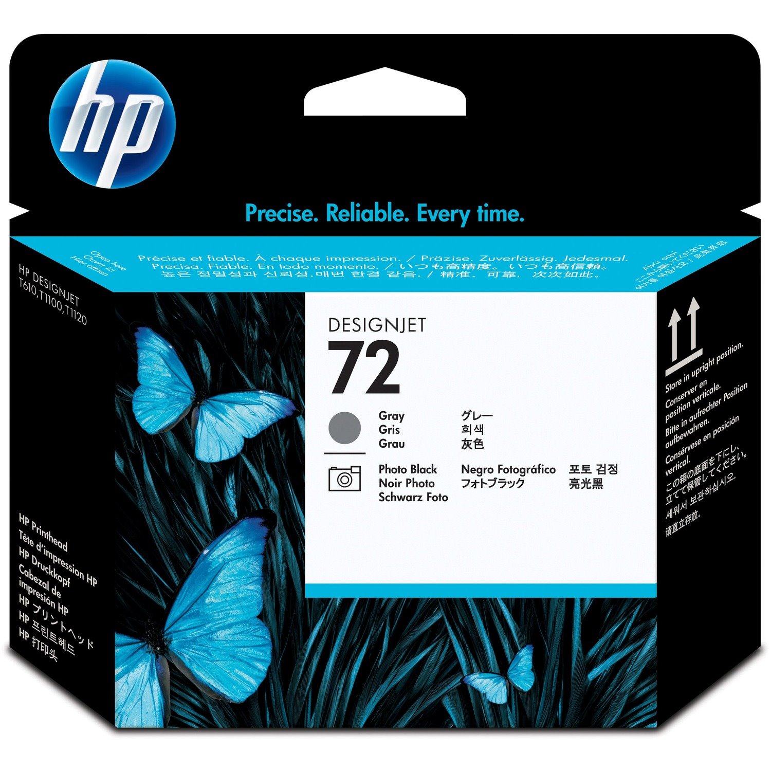 HP 72 (C9380A) Original Inkjet Printhead - Single Pack - Grey - 1 Each