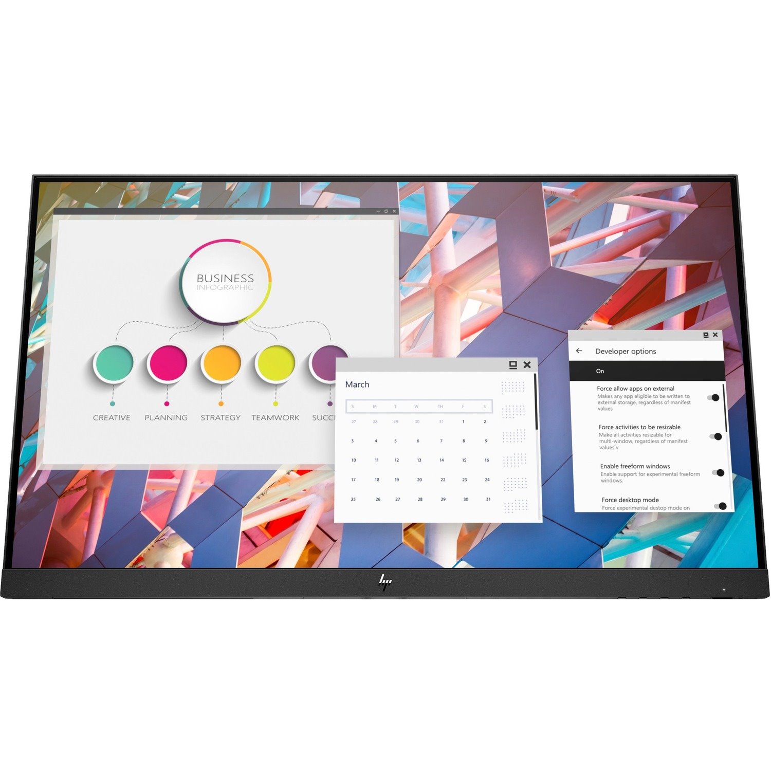 HP E24 G4 24" Class Full HD LCD Monitor - 16:9 - Black
