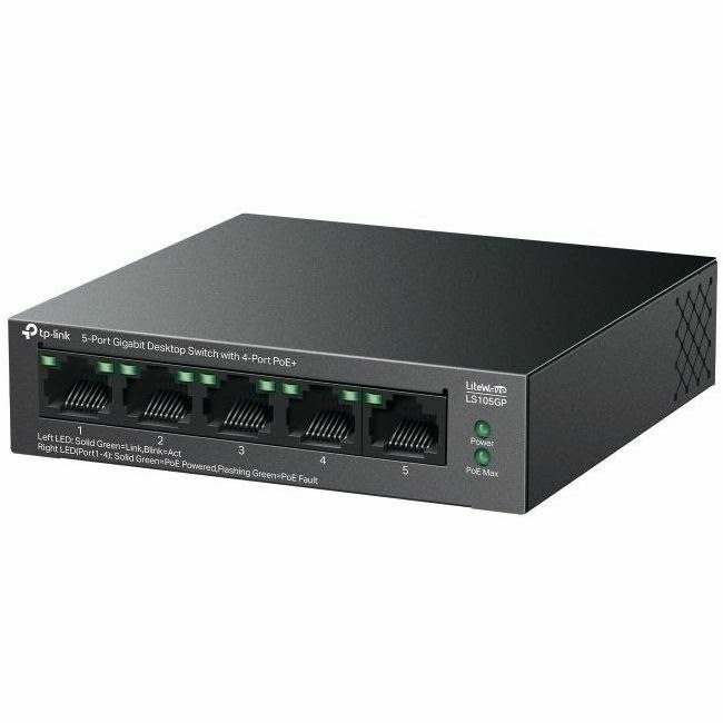 TP-Link LiteWave 5 Ports Ethernet Switch - Gigabit Ethernet, Fast Ethernet - 10/100/1000Base-T
