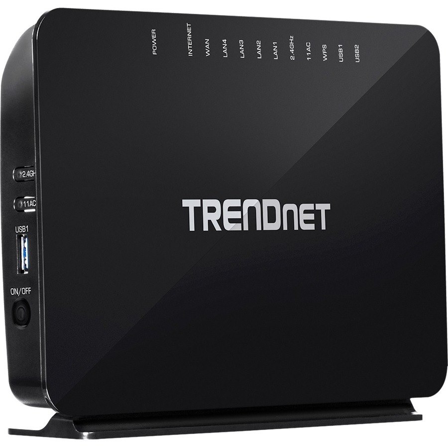 TRENDnet TEW-816DRM Wi-Fi 5 IEEE 802.11ac ADSL2+ Modem/Wireless Router