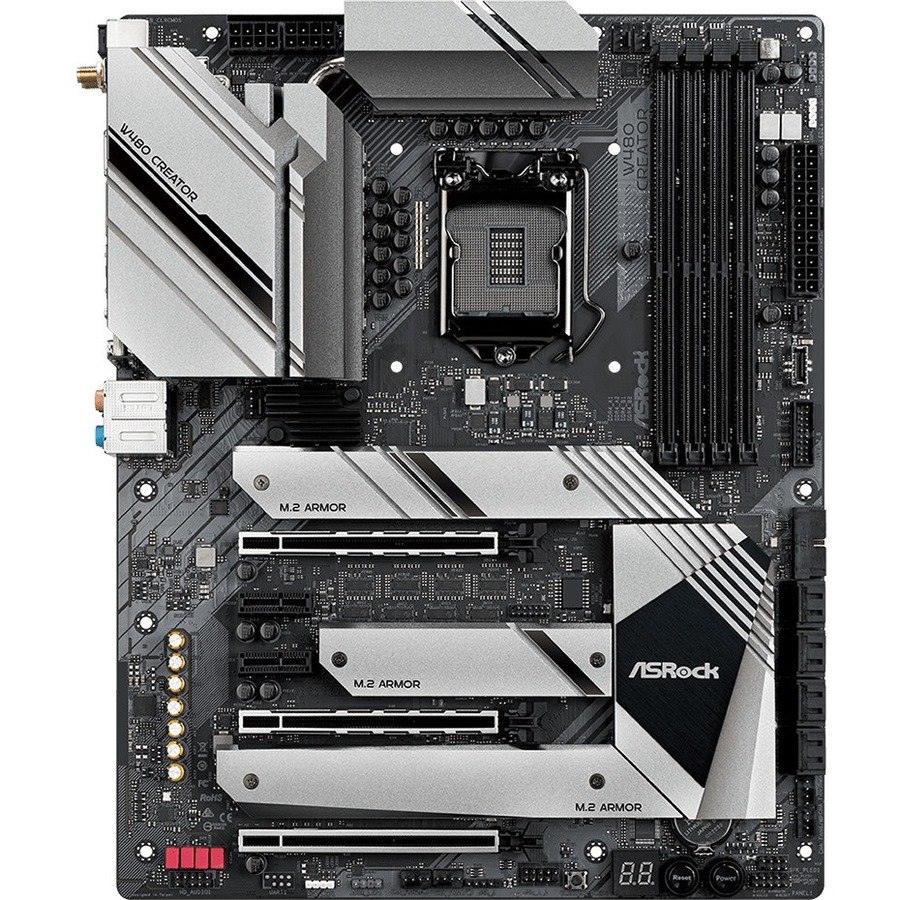 ASRock W480 Creator Desktop Motherboard - Intel W480 Chipset - Socket LGA-1200 - Intel Optane Memory Ready - ATX