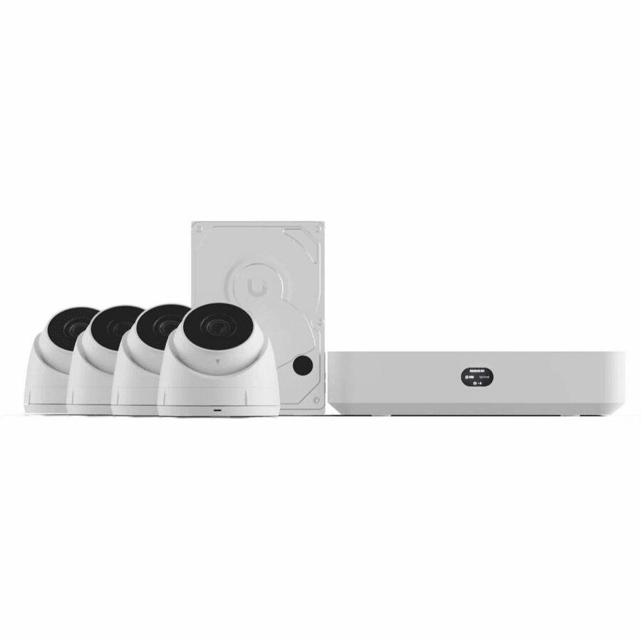 Ubiquiti Network Video Recorder Instant Kit, Compact UniFi Protect NVR Kit, (1)UniFi Protect NVR Instant, (4)G5 Turret Ultra Cam(1)1TB HDD, Fast Setup