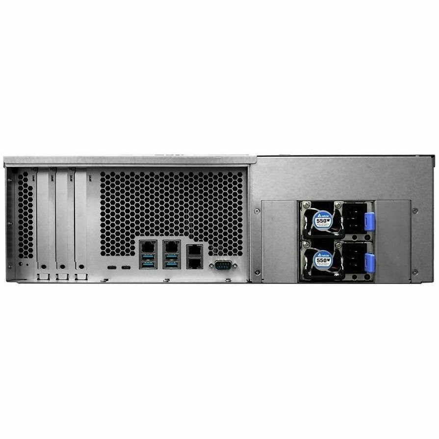 Asustor 16-Bay Nas(No Disk), Xeon E-2224 3.4GHz, 8GB, M.2(2), GbE(4), PCIe, 2Ru, 5YR