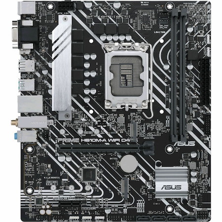 Asus Prime PRIME H610M-A WIFI D4 Desktop Motherboard - Intel H610 Chipset - Socket LGA-1700 - Micro ATX