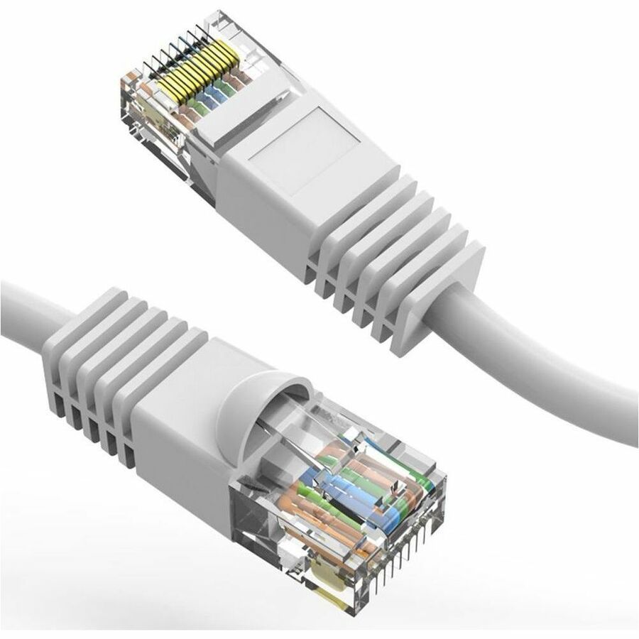 Axiom 35FT CAT5E 350mhz Patch Cable Molded Boot (White) - TAA Compliant