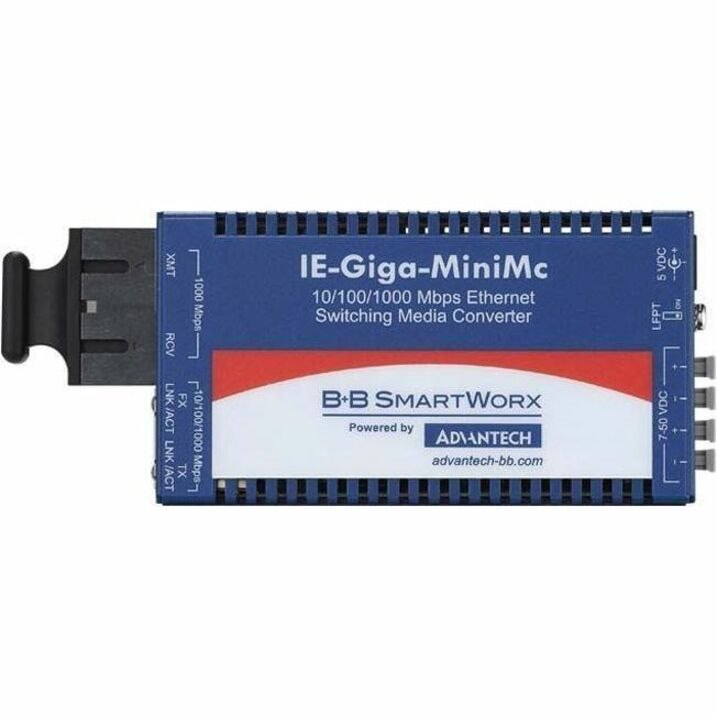 B+B SmartWorx IE-Giga-MiniMc IMC-370I Transceiver/Media Converter