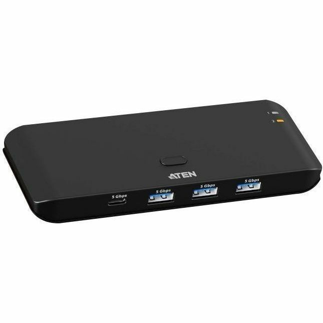 ATEN US4324 USB Switch - USB 3.2 (Gen 1) Type A - 640 MB/s - Desktop, Notebook, Printer, Flash Drive, Workstation - Portable