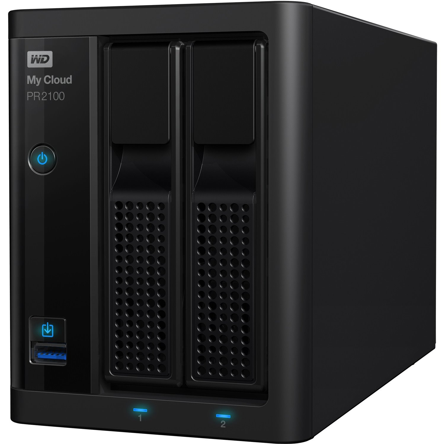 WD My Cloud PR2100 2 x Total Bays NAS Storage System - 4 TB HDD - Intel Pentium N3710 Quad-core (4 Core) 1.60 GHz - 4 GB RAM - DDR3L SDRAM Desktop