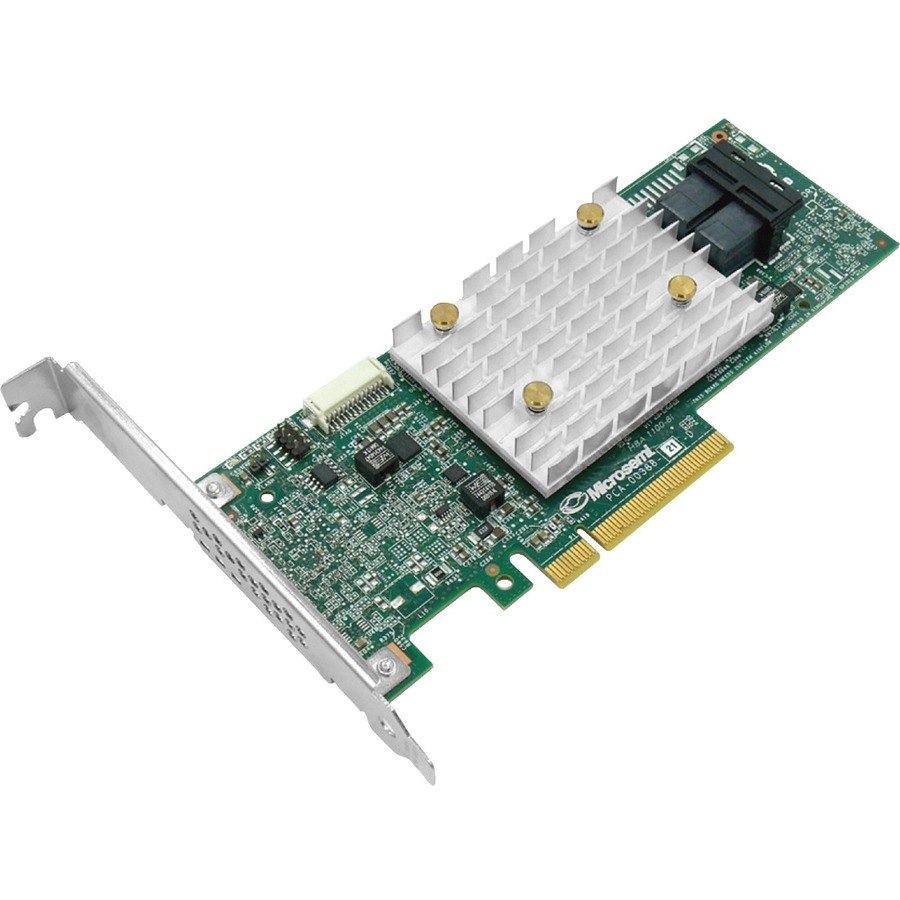 Microchip Adaptec AHA-1100-8i SAS Controller - 12Gb/s SAS - PCI Express 3.0 x8 - Plug-in Card