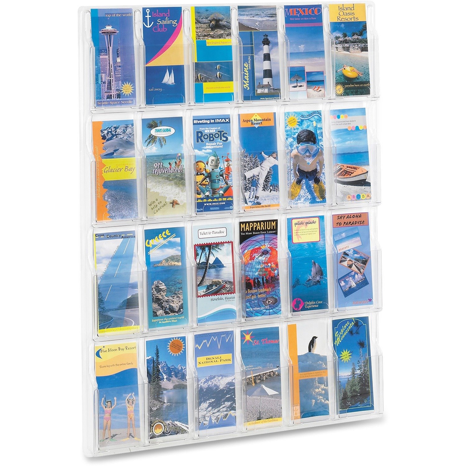 Safco 24-Pamphlet Display Rack