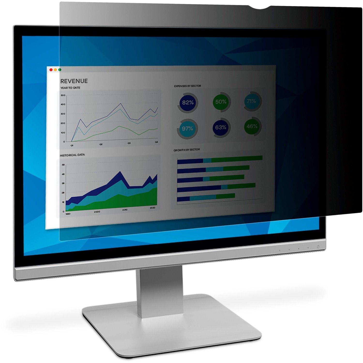 3M Blendfrei Blickschutzfilter - Schwarz, Matt