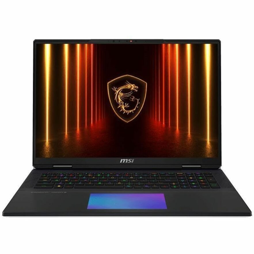MSI Titan 18 HX AI A2XW Titan 18 HX AI A2XWJG-614US 18" Gaming Notebook - UHD+ - 120 Hz - Intel Core Ultra 9 285HX - 64 GB - 6 TB SSD - Core Black