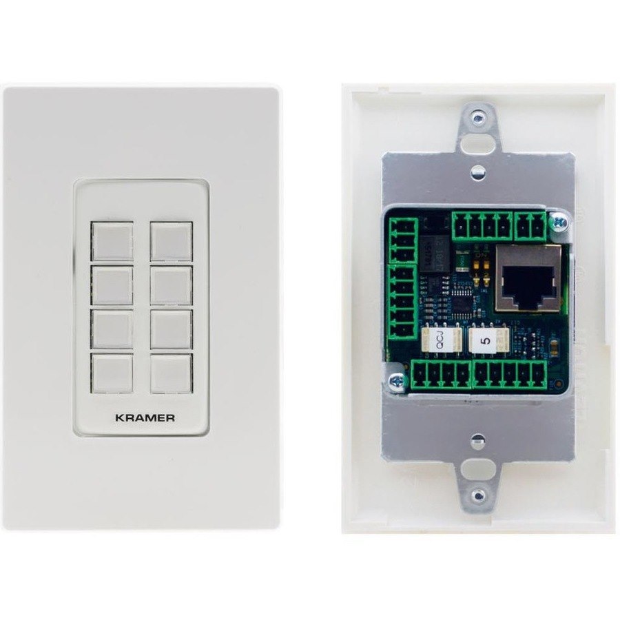 Kramer 8-button PoE and I/O Control Keypad