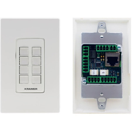 Kramer 8-button PoE and I/O Control Keypad