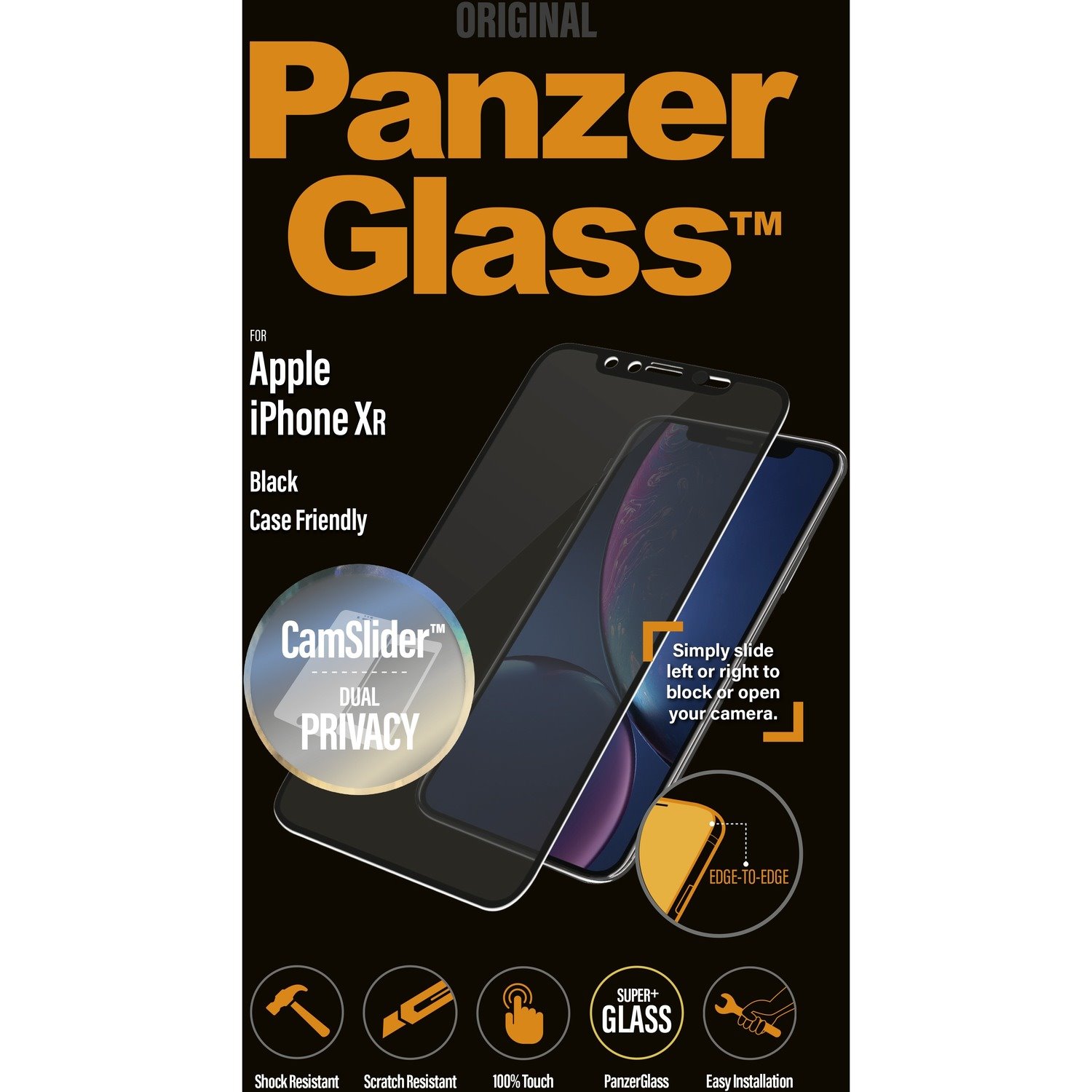 PanzerGlass Original Privacy Screen Protector Black