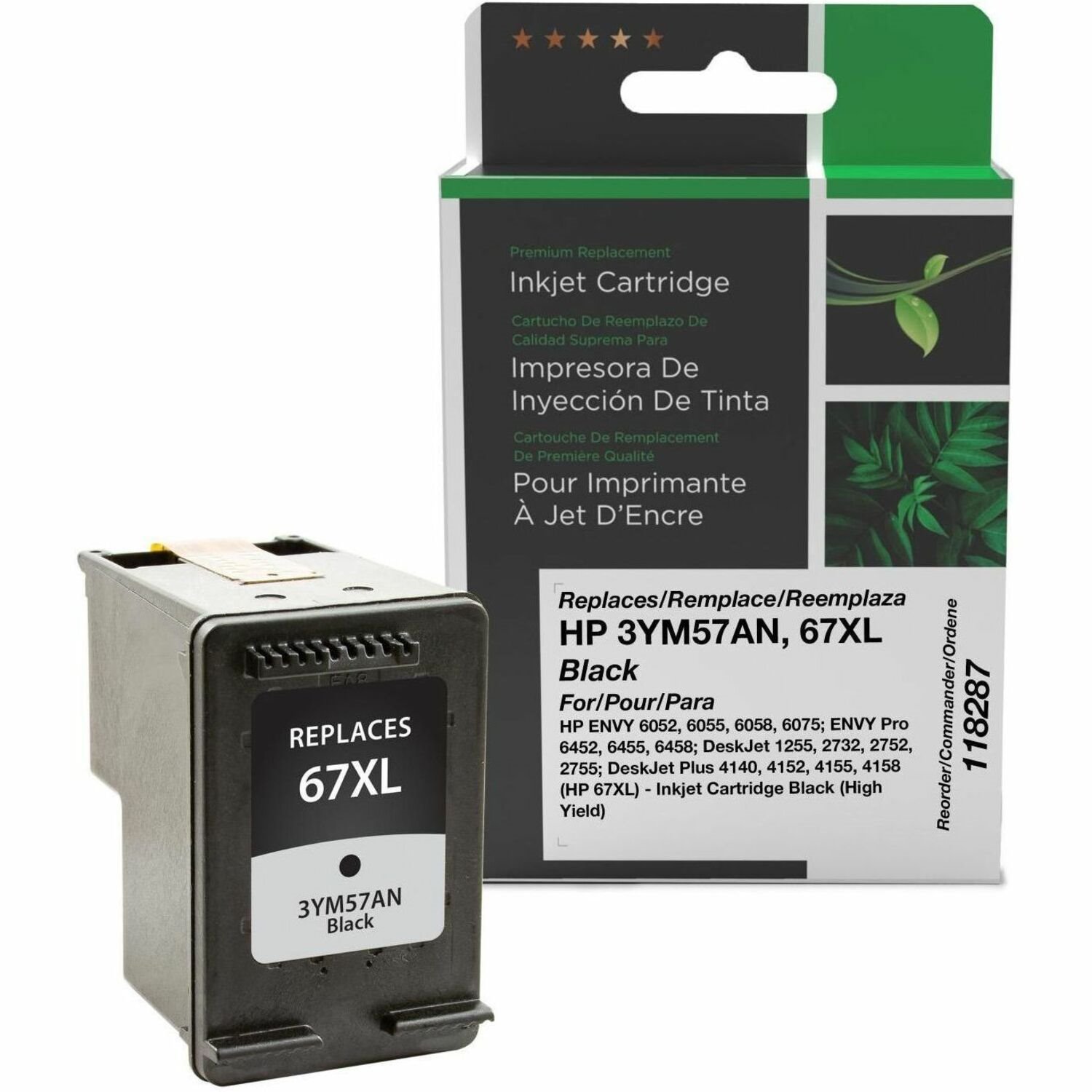 Clover Imaging Remanufactured High Yield Black Ink Cartridge for HP 67XL (3YM57AN)