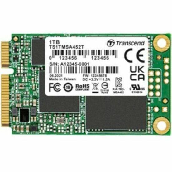 Transcend MSA452T 1 TB Solid State Drive - mSATA Internal - SATA (SATA/600)