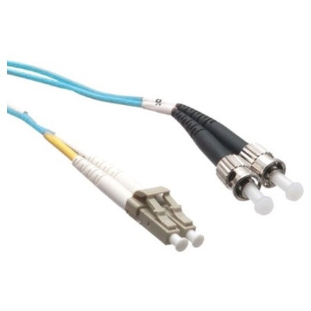Axiom LC/ST 10G Multimode Duplex OM3 50/125 Fiber Optic Cable 5m - TAA Compliant
