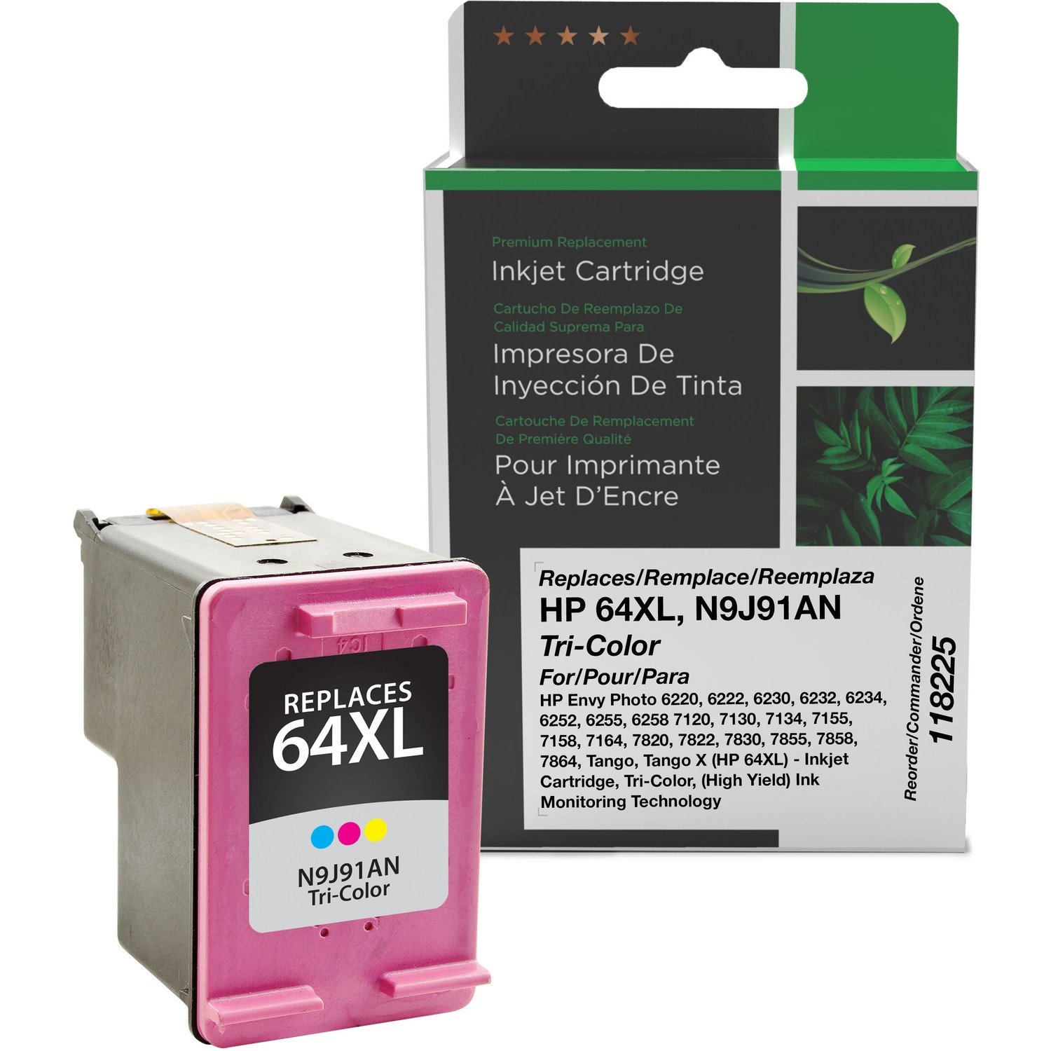 Clover Imaging Remanufactured High Yield Tri-Color Ink Cartridge for HP 64XL (N9J91AN)