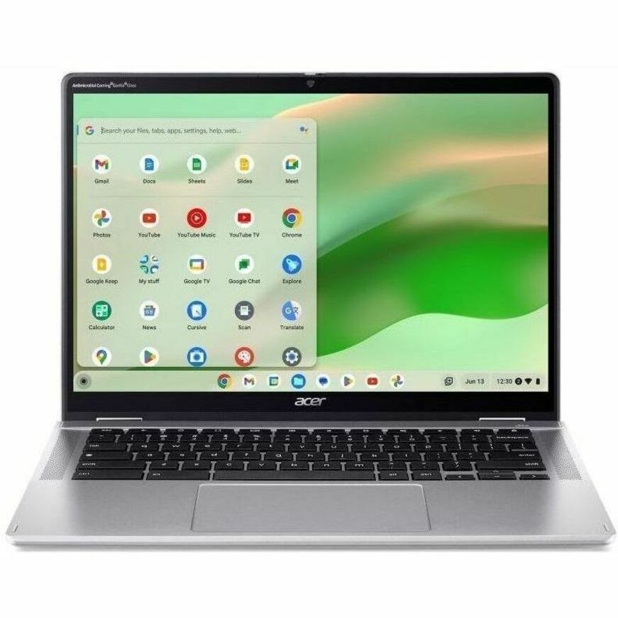 Acer Chromebook Spin 314 CP314-2HN CP314-2HN-C8ZN 35.6 cm (14") Touchscreen Convertible 2 in 1 Chromebook - WUXGA - 60 Hz - Intel N-Series N100 - 4 GB - 128 GB Flash Memory - Silver