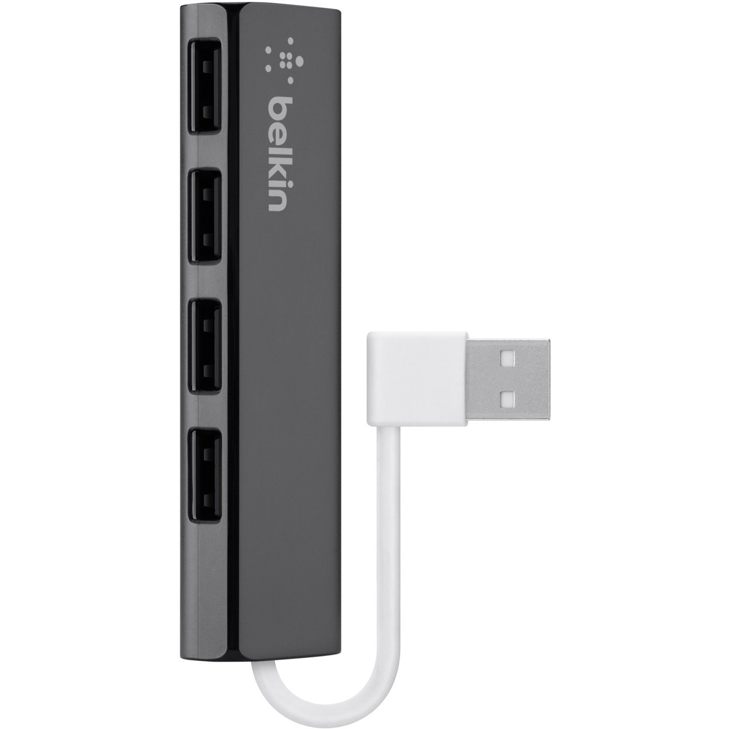 Belkin Ultra-Slim USB Hub - USB - External - Black