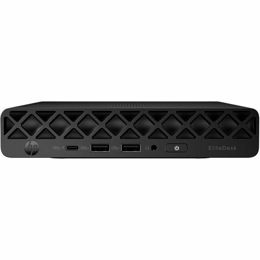 HP EliteDesk 8 G1i Desktop Computer - Intel Core Ultra 5 235T - vPro Technology - 16 GB - 512 GB SSD - Mini PC - Jack Black